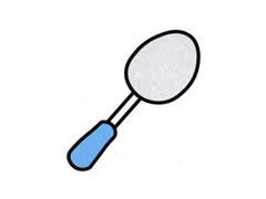 勺子簡(jiǎn)筆畫(huà)分步繪制圖示