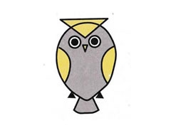 簡(jiǎn)筆畫(huà)貓頭鷹畫(huà)法步驟圖示
