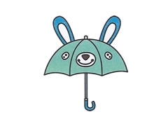 簡(jiǎn)筆畫(huà)雨傘畫(huà)法步驟圖示
