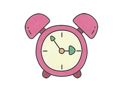 簡(jiǎn)筆畫(huà)鬧鐘畫(huà)法步驟圖示