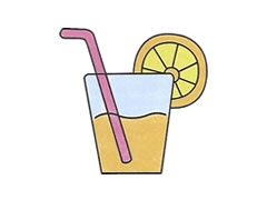 飲料簡筆畫繪制步驟圖示