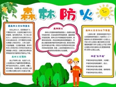 森林防火手抄報模板（第八版）