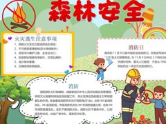 森林安全手抄報(bào)模板