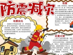 防震減災(zāi)手抄報內(nèi)容模板（第八版）