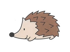 簡筆畫刺猬畫法步驟圖示