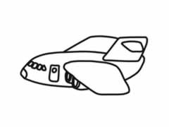 運(yùn)輸機(jī)簡筆畫分步繪制圖示