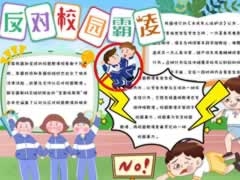 反對校園霸凌手抄報(bào)模板