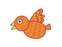 小鳥幼兒簡筆畫分步畫法圖示