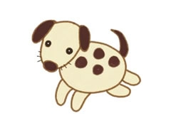 小狗幼兒簡筆畫分步畫法圖示