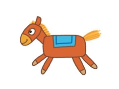 毛驢幼兒簡筆畫分步畫法圖示