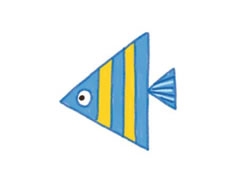 熱帶魚幼兒簡筆畫分步畫法圖示