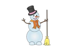 簡(jiǎn)筆畫雪人畫法步驟圖示