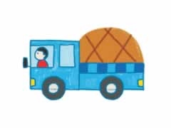 卡車幼兒簡筆畫分步畫法圖示