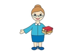 圖書管理員簡(jiǎn)筆畫分步繪制圖示