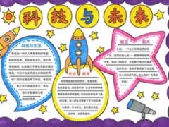 科技與未來(lái)手抄報(bào)內(nèi)容模板
