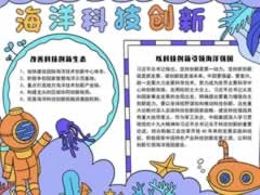 海洋科技創(chuàng)新手抄報(bào)模板