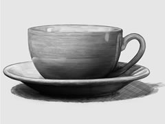 素描茶杯的畫(huà)法步驟圖示解析