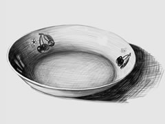 素描碟子的畫(huà)法步驟圖示