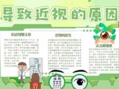 導(dǎo)致近視的原因手抄報內(nèi)容模板