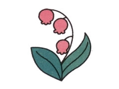 鈴蘭花簡筆畫繪制步驟圖示
