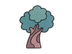 榕樹(shù)簡(jiǎn)筆畫(huà)繪制步驟圖示