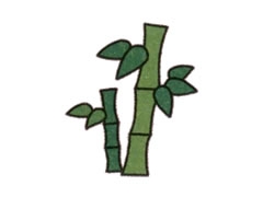 竹子幼兒簡(jiǎn)筆畫(huà)步驟圖示
