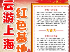 云游上海紅色基地手抄報內(nèi)容模板