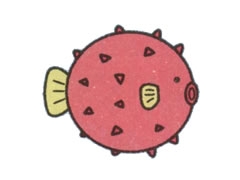 河豚幼兒簡(jiǎn)筆畫步驟圖示