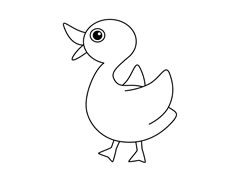 小鴨子簡(jiǎn)筆畫圖片