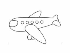 飛機(jī)簡筆畫圖片