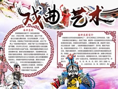 戲曲藝術(shù)手抄報內(nèi)容模板