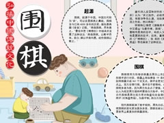 圍棋手抄報內(nèi)容模板