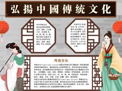 弘揚中國傳統(tǒng)文化手抄報內(nèi)容模板