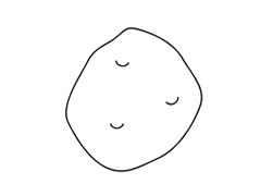 土豆簡(jiǎn)筆畫(huà)圖片