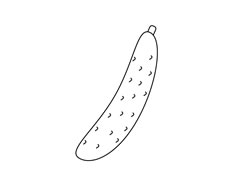 黃瓜簡(jiǎn)筆畫(huà)圖片