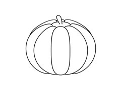南瓜簡(jiǎn)筆畫(huà)圖片