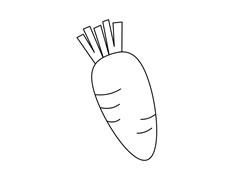 胡蘿卜簡(jiǎn)筆畫(huà)圖片