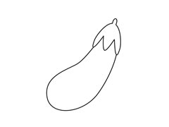 茄子簡(jiǎn)筆畫(huà)圖片