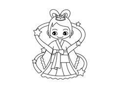 仙女簡(jiǎn)筆畫圖片