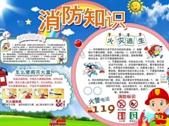 消防知識手抄報內(nèi)容模板