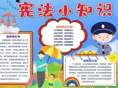 憲法小知識手抄報內容模板