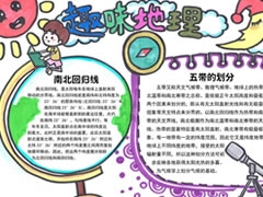 趣味地理手抄報(bào)模板