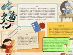 中醫(yī)文化經(jīng)脈手抄報(bào)模板