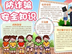 防詐騙安全知識手抄報模板