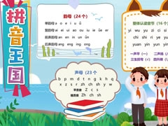 拼音王國手抄報(bào)模板