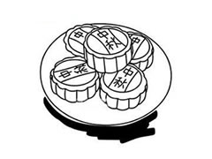 月餅簡(jiǎn)筆畫(huà)