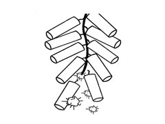 鞭炮簡(jiǎn)筆畫(huà)