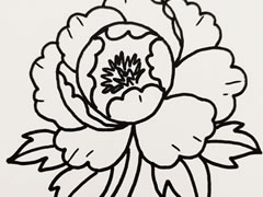 牡丹花簡(jiǎn)筆畫(huà)
