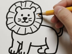 獅子簡(jiǎn)筆畫(huà)