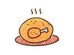 烤火雞簡(jiǎn)筆畫